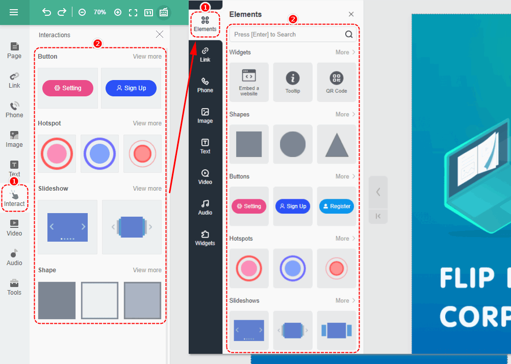 prvky-panel nástrojov